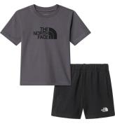 The North Face Set - T-shirt/Shorts - Rökt Pearl/Black