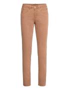 Cr Lotte Printed Twill Pant Brown Cream