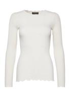 Organic T-Shirt W/ Lace White Rosemunde