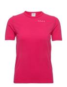 Lady Running Airstream Outwear Shirt Short Sleeve Pink UYN