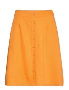 Slfgulia Hw Short Skirt B Orange Selected Femme
