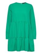 Vmfiona Ls Short Dress Wvn Lt Green Vero Moda
