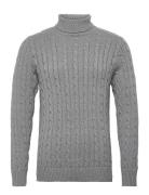 Slhryan Structure Roll Neck Grey Selected Homme