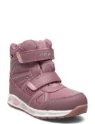 Taier Kids Wp Boot W/Lights Pink ZigZag