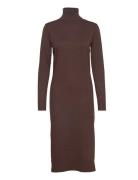 Milasz Roll Neck Long Dress Brown Saint Tropez