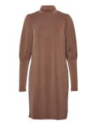 Mwelle Puff Dress Brown My Essential Wardrobe