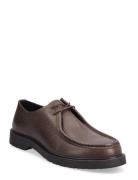 Slhtim Leather Moc-Toe Shoe Brown Selected Homme