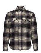 Slhmason-Pablo Check Overshirt Navy Selected Homme