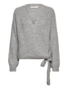 Onlmia L/S Wrap Cardigan Knt Noos Grey ONLY
