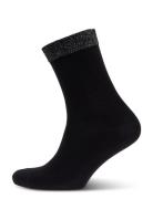 Wool/Silk Socks Black Mp Denmark