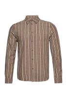 Clip Striped Shirt Brown HOLZWEILER