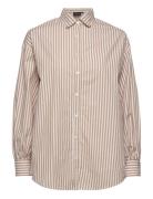 Daphne Organic Cotton Poplin Shirt Beige Lexington Clothing