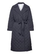 Relaxed Sorona Quilted Trench Blue Tommy Hilfiger