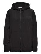 Software Light Tech Zip Hoodie Black Ganni