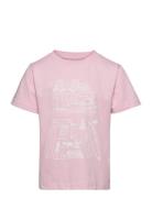 Road Trip Printed T-Shirt - Gots/Ve Pink Knowledge Cotton Apparel