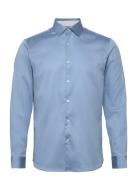 Slhslimflex-Park Shirt Ls B Blue Selected Homme