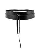 Pcvibs Leather Tie Waist Belt Black Pieces