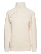 Recycled Wool Cut Out Sweater Ls Cream Calvin Klein