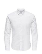 Onscaiden Ls Solid Linen Shirt Noos White ONLY & SONS