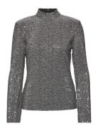 Nicci Sequins Top Grey Dante6