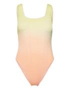 Ombre Ella Swimsuit Yellow Becksöndergaard