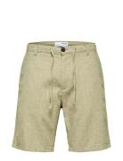 Slhregular-Brody Linen Shorts Noos Green Selected Homme