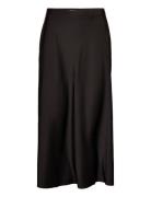 Ally Satin Stretch Skirt Black Marville Road