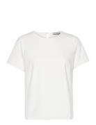 Olga Stretch Crepe Top White Marville Road