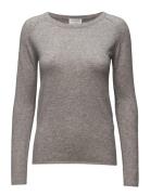 Rwlaica Ls O-Neck Raglan Pullover Grey Rosemunde