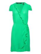 Vmmenny Short C/S Wrap Dress Wvn Ga Green Vero Moda