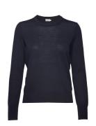 Merino R-Neck Sweater Blue Filippa K