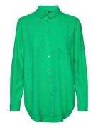 Vmmymilo Ls Shirt Wvn Ga Green Vero Moda