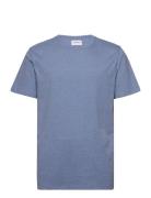 Mouliné O-Neck Tee S/S Blue Lindbergh