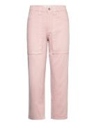 High-Waist Slouchy Jeans Pink Mango