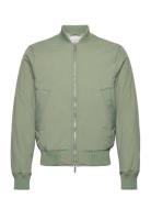 Norman Quilted Bomber Jacket Green Les Deux