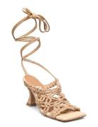 Stephanie Coffee Milk Sandals Beige MIISTA