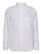 Linen Relaxed Shirt White Calvin Klein