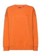 G Badge C-Neck Orange GANT