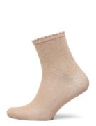 Pcsebby Glitter Long Socks Noos Bc Beige Pieces