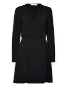 Aiud Jersey Wrap Dress Black Tamaris Apparel