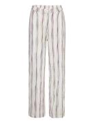 Kydia Stripe Pants White Hosbjerg