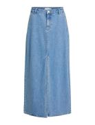 Vikira Long Denim Skirt Blue Vila