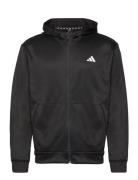 Train Essentials Seasonal Training Full-Zip Hoodie Black Adidas Perfor...
