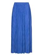 Slfsimsa Midi Plisse Skirt Noos Blue Selected Femme