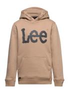 Wobbly Graphic Bb Oth Hoodie Brown Lee Jeans