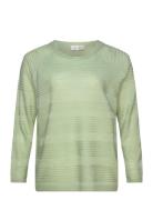 Carairplain L/S Pullover Knt Noos Green ONLY Carmakoma