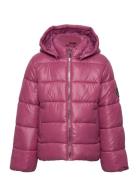 Kmgnewemmy Savannah Quiltd Jacket Cp Otw Pink Kids Only