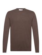 Slhberg Crew Neck Noos Brown Selected Homme