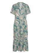 Edasz Ss Maxi Dress Green Saint Tropez