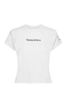 Tjw Baby Serif Linear Ss White Tommy Jeans